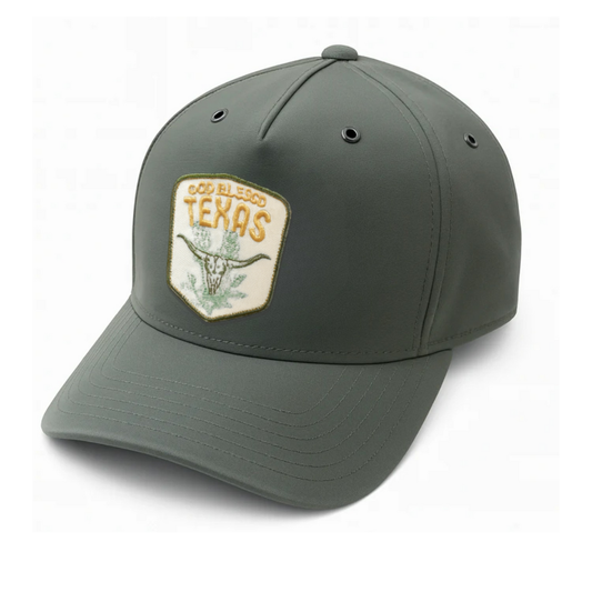 Skull and Bonnets Patch Canvas Cap- Heritage Green