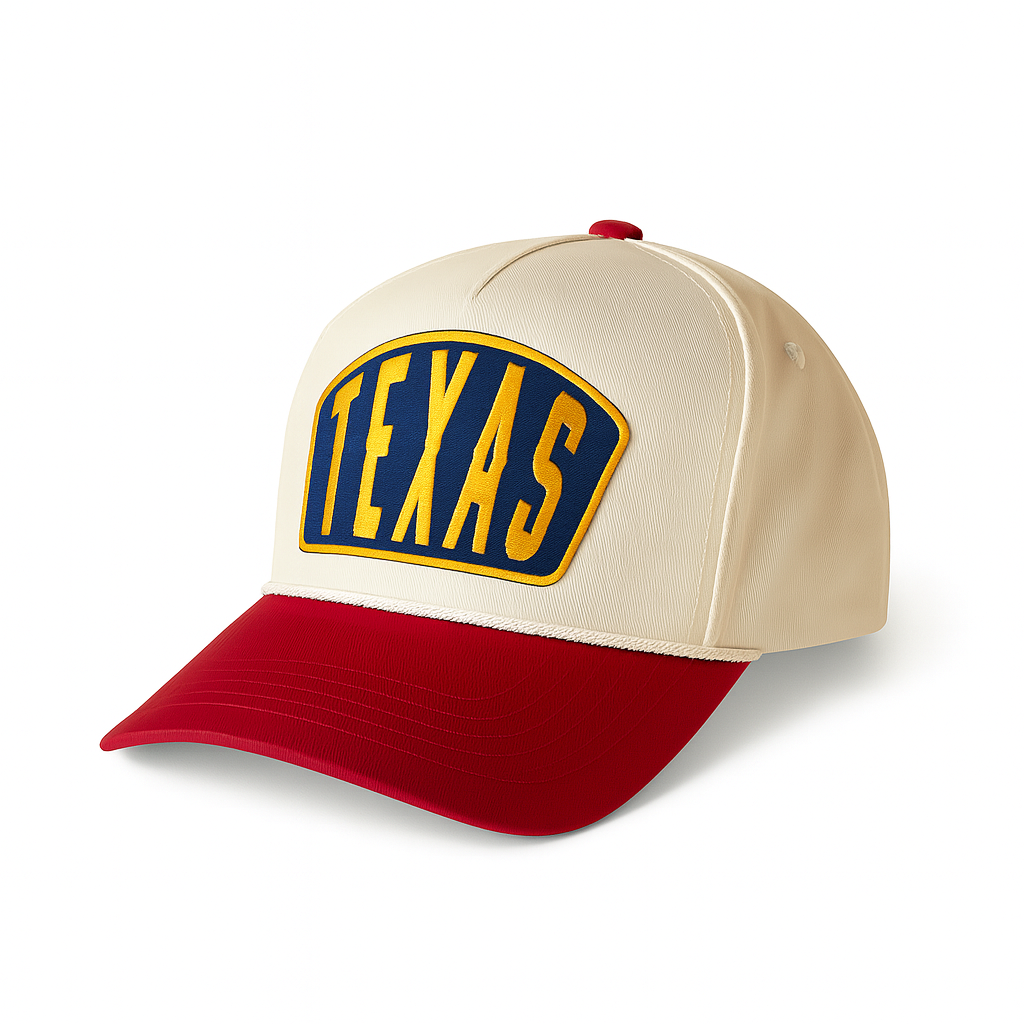 Texas Ambassador Patch Classic Ball Cap- Red and Natural
