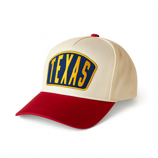 Texas Ambassador Patch Classic Ball Cap- Red and Natural