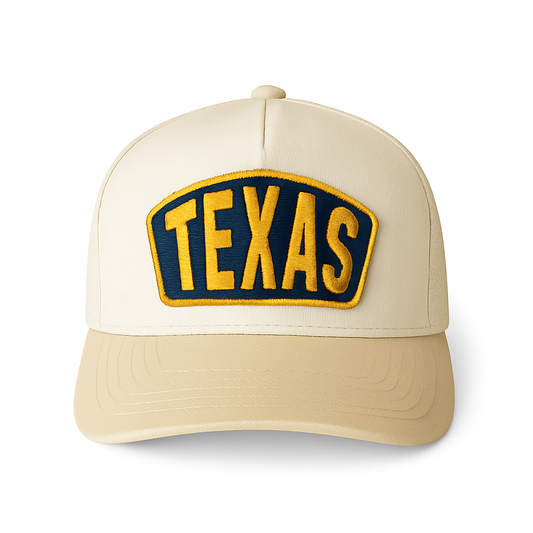 Texas Ambassador Patch Classic Ball Cap- Khaki and Natural