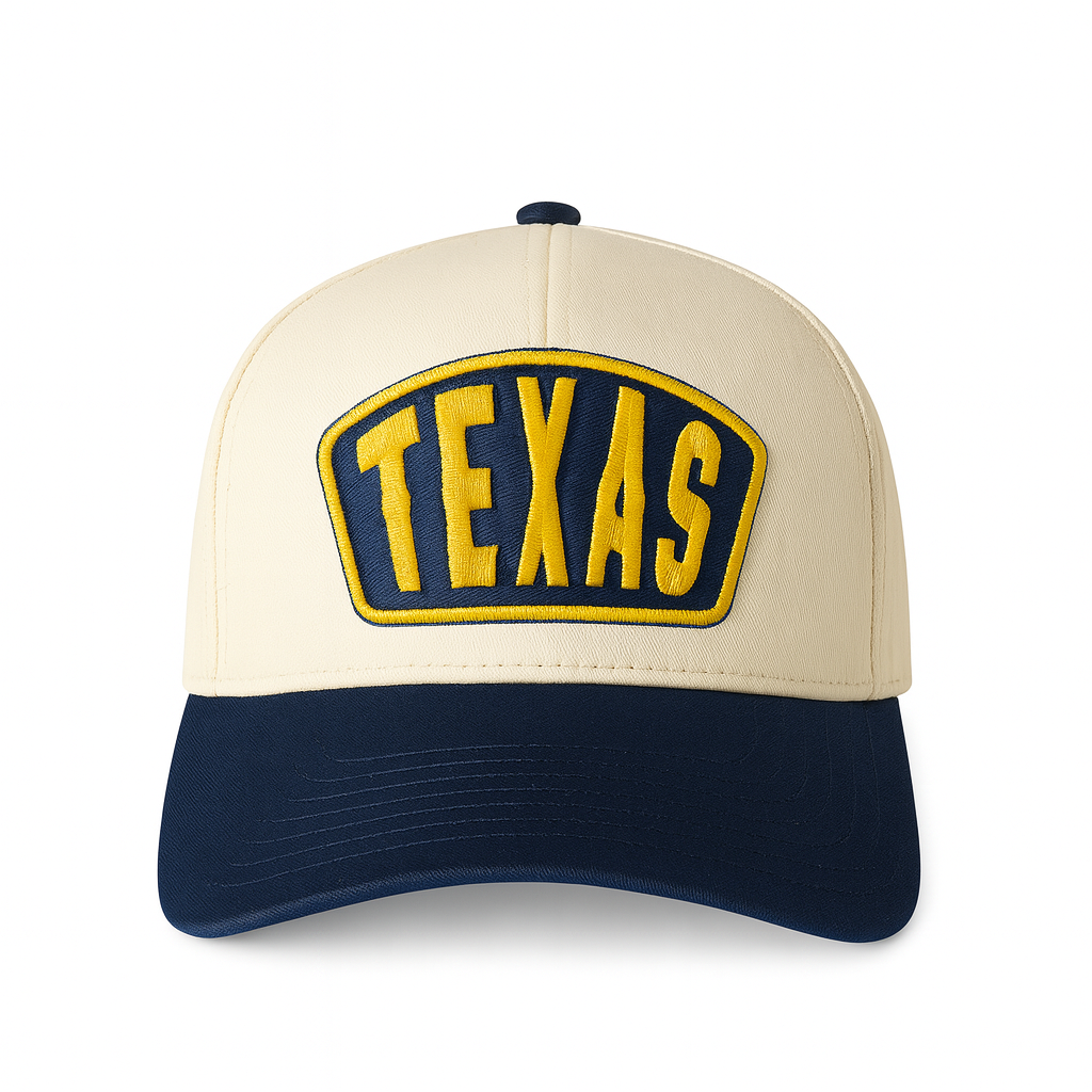 Texas Ambassador Patch Classic Ball Cap- Navy and Natural
