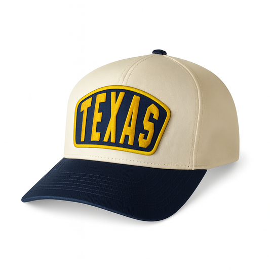 Texas Ambassador Patch Classic Ball Cap- Navy and Natural