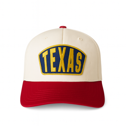 Texas Ambassador Patch Classic Ball Cap- Red and Natural