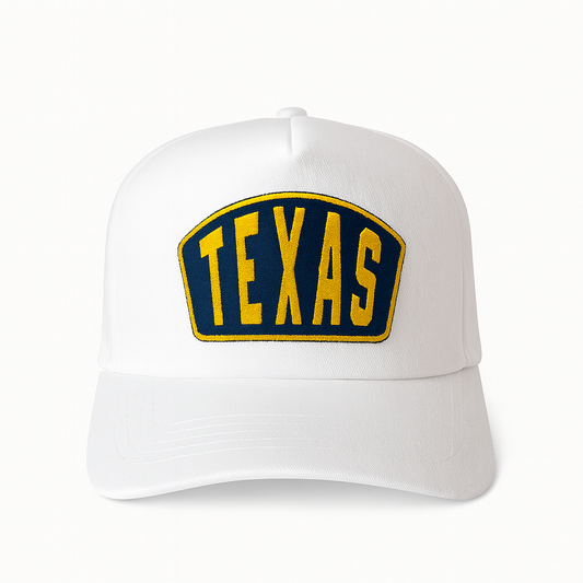 Texas Ambassador Patch Classic Twill Trucker Cap- White
