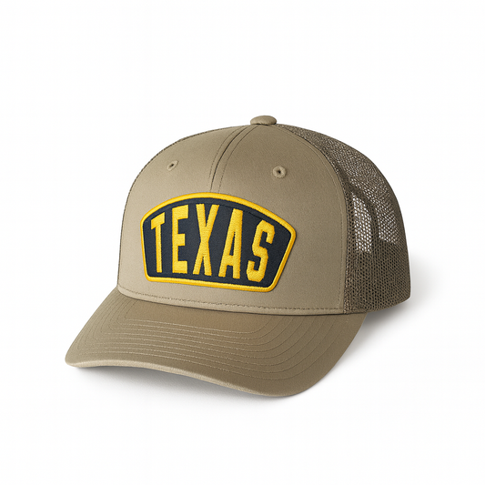 Texas Ambassador Patch Mesh-Back Cap- Army Green Richardson 112