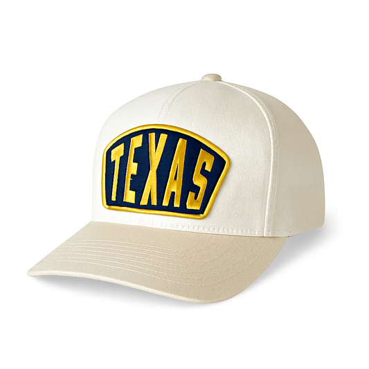 Texas Ambassador Patch Classic Ball Cap- Khaki and Natural